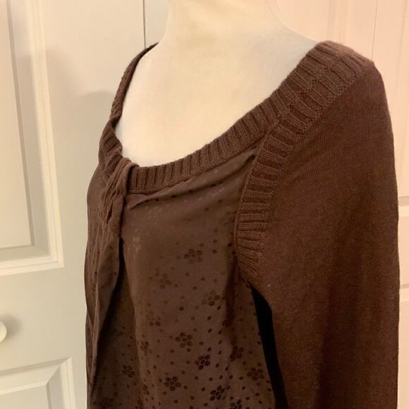 Marc by Marc Jacobs Burgundy Purple Silk Wool Scoop Neck Top Small - Picture 5 of 10